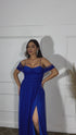 Vestido Franzido Ombro a Ombro VESTIDO DE FESTA PETRA FINA